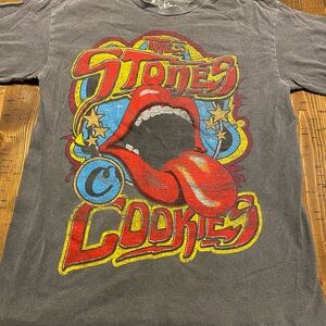 Cookies Graphic Tee with Rolling Stones design